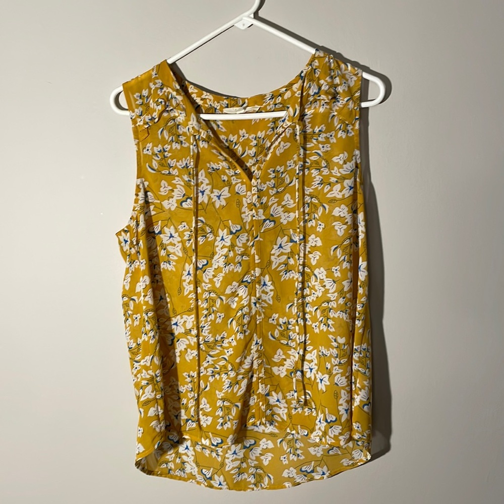 Floral polyester tank top